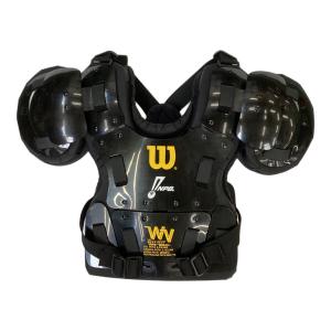 Wilson (ウィルソン) アンパイア プロゴールド 審判用インナープロテクター WTA3211NP NPBマーク入り 硬式用/軟式可 ML(A約28cm×B約33cm)※A:ボディの一番細いところ、B:ボディ上部からボディ下部 ブラック
