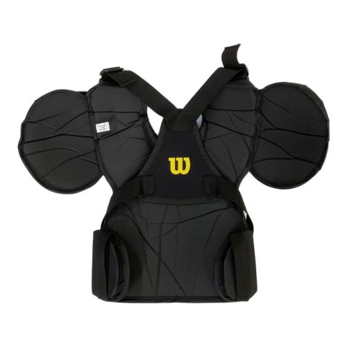 Wilson (ウィルソン) アンパイア プロゴールド 審判用インナープロテクター WTA3211NP NPBマーク入り 硬式用/軟式可 ML(A約28cm×B約33cm)※A:ボディの一番細いところ、B:ボディ上部からボディ下部 ブラック