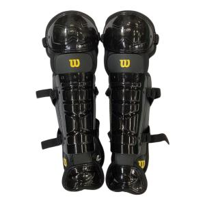 Wilson (ウィルソン) プロゴールド 審判用レッグガード WTA3410NP-17 NPBマーク入り 全長約49cm ブラック