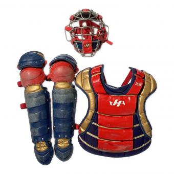 HATAKEYAMA (ハタケヤマ) キャッチャー防具 SGマーク入り ネイビー×レッド