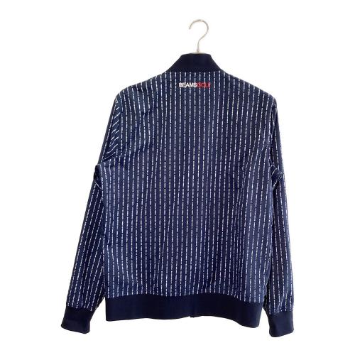BEAMS GOLF (ビームスゴルフ) アウター ゴルフウェア(トップス) 84-18-0063-437 ロゴストライプブルゾン メンズ SIZE L ネイビー