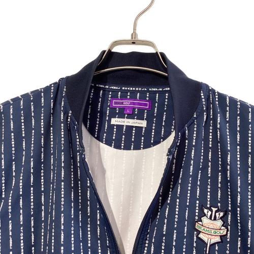 BEAMS GOLF (ビームスゴルフ) アウター ゴルフウェア(トップス) 84-18-0063-437 ロゴストライプブルゾン メンズ SIZE L ネイビー
