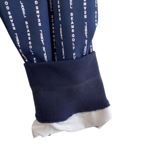 BEAMS GOLF (ビームスゴルフ) アウター ゴルフウェア(トップス) 84-18-0063-437 ロゴストライプブルゾン メンズ SIZE L ネイビー