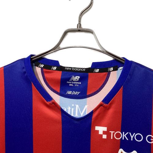 NEW BALANCE (ニューバランス) サッカーユニフォーム JMTF1028 2021年ホームユニフォーム メンズ SIZE 3XO ブルー×レッド