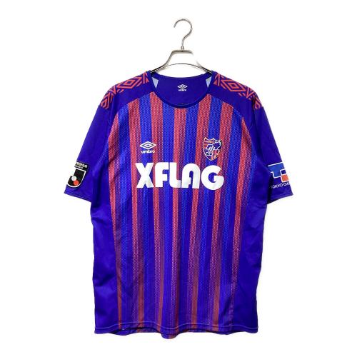 FC東京 (エフシートウキョウ) サッカーユニフォーム UDS6019HE 2020年1stレプリカユニフォーム SIZE XC-XD ブルー×レッド