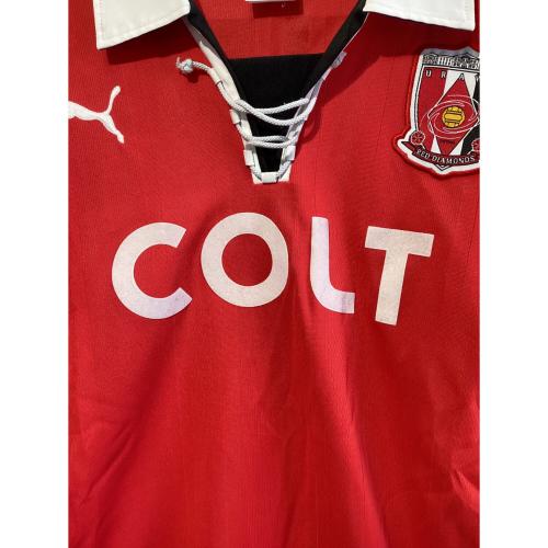 浦和レッズ (ウラワレッズ) サッカーユニフォーム PXA03RERS 2003シーズン ホーム 長袖 メンズ SIZE L レッド