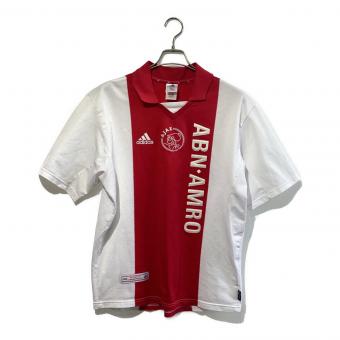 アヤックス サッカーユニフォーム 699654 2001-2002シーズン ホーム メンズ SIZE 2XO レッド×ホワイト