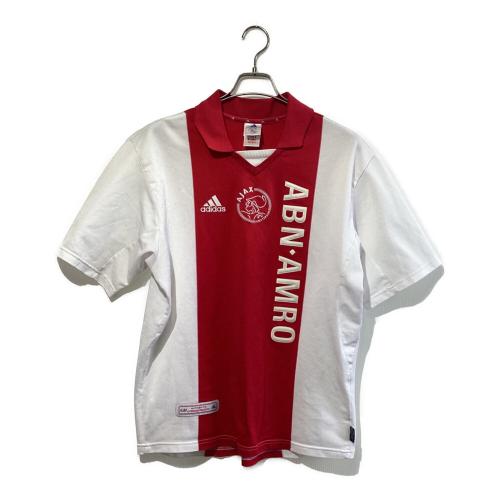 アヤックス サッカーユニフォーム 699654 2001-2002シーズン ホーム メンズ SIZE 2XO レッド×ホワイト