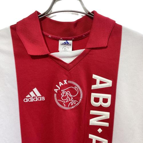 アヤックス サッカーユニフォーム 699654 2001-2002シーズン ホーム メンズ SIZE 2XO レッド×ホワイト