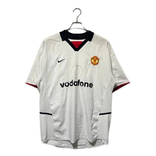 マンチェスターユナイテッド サッカーユニフォーム 2002-2003シーズン アウェイ メンズ SIZE L ホワイト