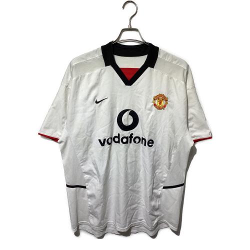 マンチェスターユナイテッド サッカーユニフォーム 2002-2003シーズン アウェイ メンズ SIZE L ホワイト