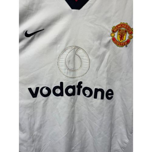 マンチェスターユナイテッド サッカーユニフォーム 2002-2003シーズン アウェイ メンズ SIZE L ホワイト