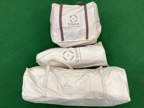 S'more (スモア) モノポールテント ヨゴレ有 Bello300/Bello Arch Tarpセット