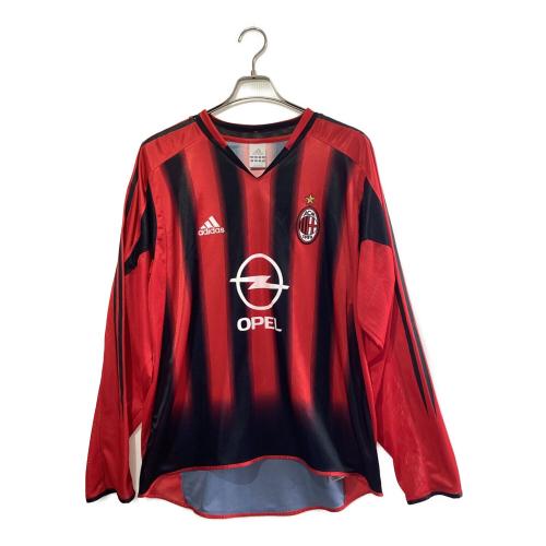 ACミラン (エーシーミラン) サッカーユニフォーム 183888 2004-2005シーズン ホーム 長袖 SIZE 4XO レッド×ブラック