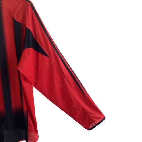 ACミラン (エーシーミラン) サッカーユニフォーム 183888 2004-2005シーズン ホーム 長袖 SIZE 4XO レッド×ブラック