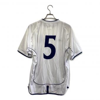 イングランド代表 (イングランドダイヒョウ) サッカーユニフォーム 2002年ホームユニフォーム ※ネームプリント無し メンズ SIZE M ホワイト
