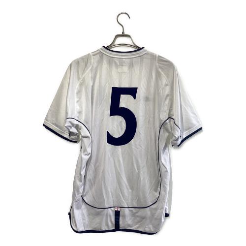 イングランド代表 (イングランドダイヒョウ) サッカーユニフォーム 2002年ホームユニフォーム ※ネームプリント無し メンズ SIZE M ホワイト