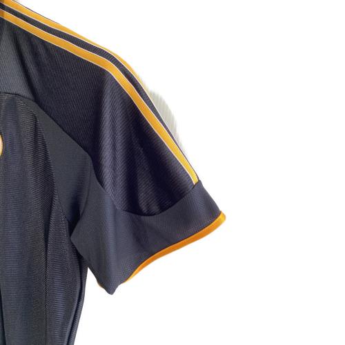 レアル・マドリード サッカーユニフォーム JW1992 99/00 アウェイユニフォーム 復刻 メンズ SIZE 2XL ブラック
