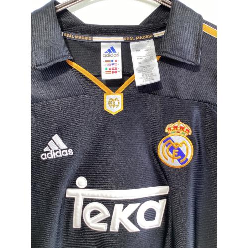 レアル・マドリード サッカーユニフォーム JW1992 99/00 アウェイユニフォーム 復刻 メンズ SIZE 2XL ブラック