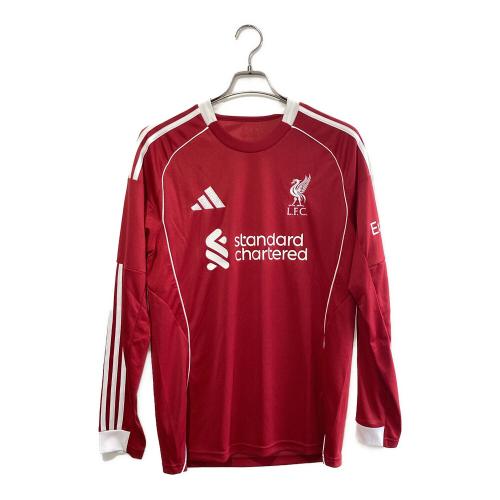 リバプール サッカーユニフォーム JV6456 2025/26シーズン ホーム 長袖ユニフォーム メンズ SIZE XL レッド