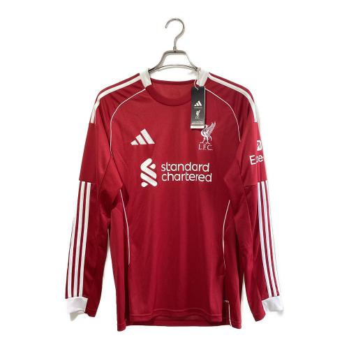 リバプール サッカーユニフォーム JV6456 2025/26シーズン ホーム 長袖ユニフォーム メンズ SIZE XL レッド