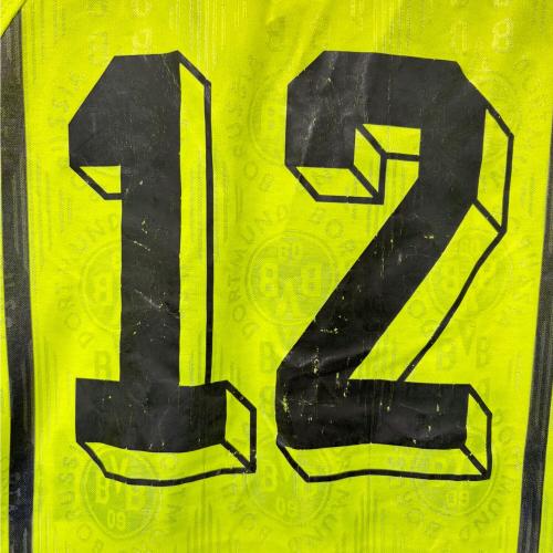 ボルシア・ドルトムント サッカーユニフォーム F6 12 03 PKH 199-1997年ホームユニフォーム メンズ SIZE M ブラック×イエロー