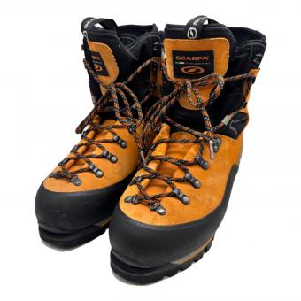 SCARPA (スカルパ) モンブランGTX 厳冬期用 トレッキングシューズ 87501 非純正インソール メンズ EU43(約27-27.5cm) オレンジ×ブラック