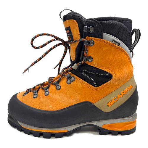SCARPA (スカルパ) モンブランGTX 厳冬期用 トレッキングシューズ 87501 非純正インソール メンズ EU43(約27-27.5cm) オレンジ×ブラック