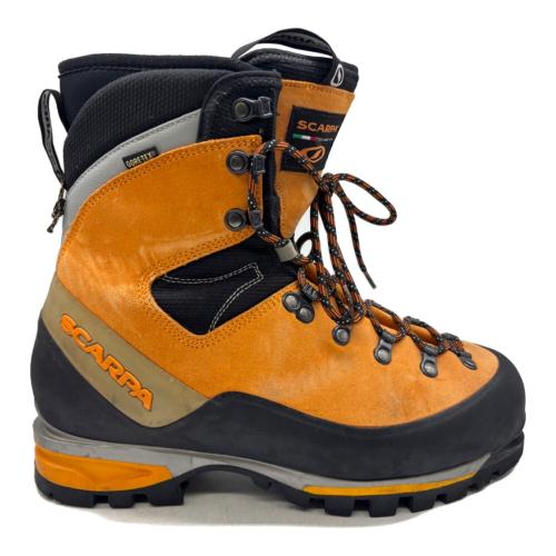 SCARPA (スカルパ) モンブランGTX 厳冬期用 トレッキングシューズ 87501 非純正インソール メンズ EU43(約27-27.5cm) オレンジ×ブラック