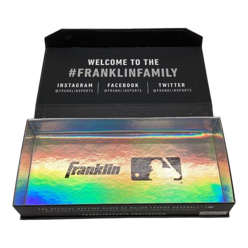FRANKLIN (フランクリン) カスタムバッティンググローブ バッティンググローブ SIZE S ライトグレー×ネイビー