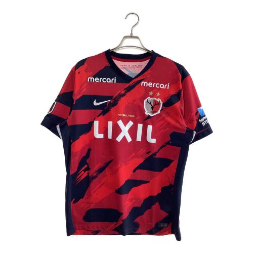 鹿島アントラーズ (カシマアントラーズ) サッカーユニフォーム HJ1390-687 メンズ SIZE 2XL レッド×ブラック