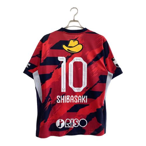 鹿島アントラーズ (カシマアントラーズ) サッカーユニフォーム HJ1390-687 メンズ SIZE 2XL レッド×ブラック