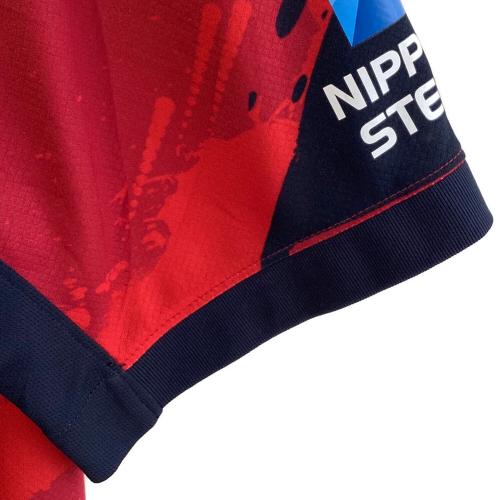 鹿島アントラーズ (カシマアントラーズ) サッカーユニフォーム HJ1390-687 メンズ SIZE 2XL レッド×ブラック