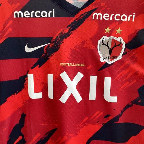 鹿島アントラーズ (カシマアントラーズ) サッカーユニフォーム HJ1390-687 メンズ SIZE 2XL レッド×ブラック