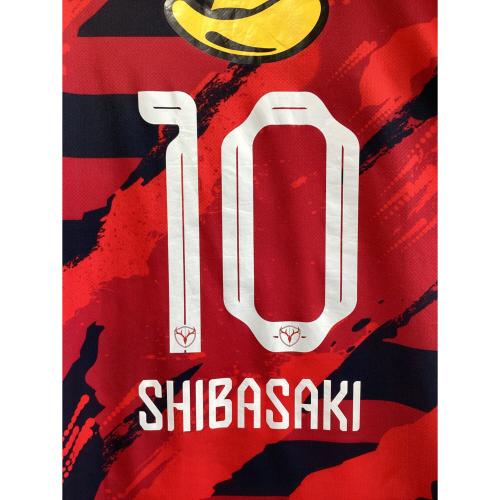 鹿島アントラーズ (カシマアントラーズ) サッカーユニフォーム HJ1390-687 メンズ SIZE 2XL レッド×ブラック