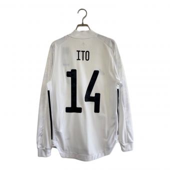 日本代表 (ニホンダイヒョウ) サッカーユニフォーム ED7356 2020/21年アウェイオーセンティックユニフォーム SIZE M ホワイト