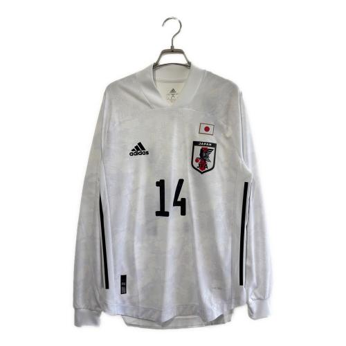 日本代表 (ニホンダイヒョウ) サッカーユニフォーム ED7356 2020/21年アウェイオーセンティックユニフォーム SIZE M ホワイト