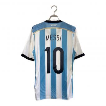 アルゼンチン代表 (アルゼンチンダイヒョウ) サッカーユニフォーム G74570 2014年ホームオーセンティックユニフォーム SIZE M スカイブルー×ホワイト