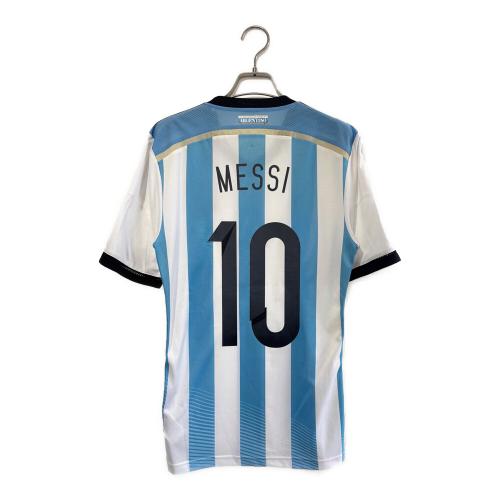 アルゼンチン代表 (アルゼンチンダイヒョウ) サッカーユニフォーム G74570 2014年ホームオーセンティックユニフォーム SIZE M スカイブルー×ホワイト