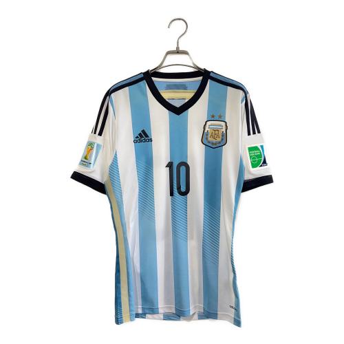 アルゼンチン代表 (アルゼンチンダイヒョウ) サッカーユニフォーム G74570 2014年ホームオーセンティックユニフォーム SIZE M スカイブルー×ホワイト