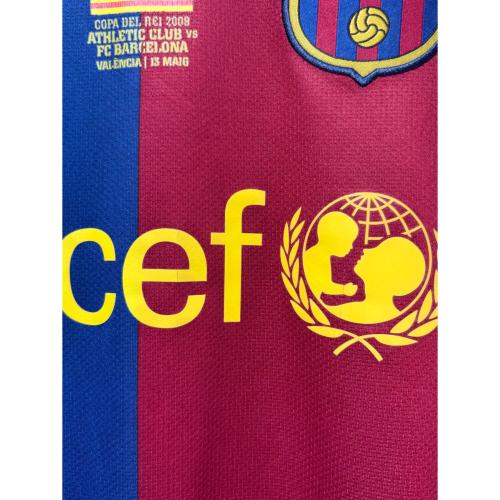 FCバルセロナ (エフシーバルセロナ) サッカーユニフォーム 286784-655 2008/09年ホームユニフォーム コパデルレイ/アスレティック・ビルバオ戦仕様 メンズ SIZE S ブルー×レッド