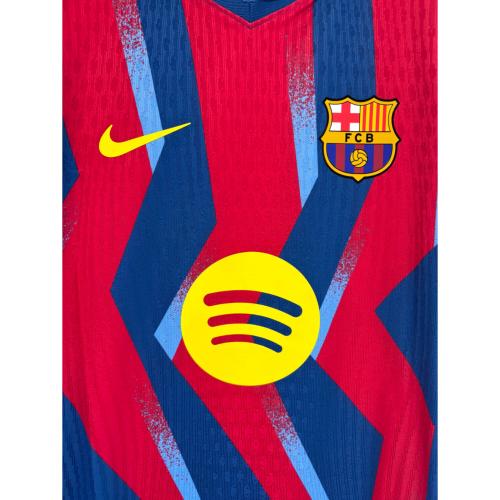 FCバルセロナ (エフシーバルセロナ) サッカーユニフォーム FZ1311-432 2025/26年4thオーセンティックユニフォーム SIZE S ブルー×レッド