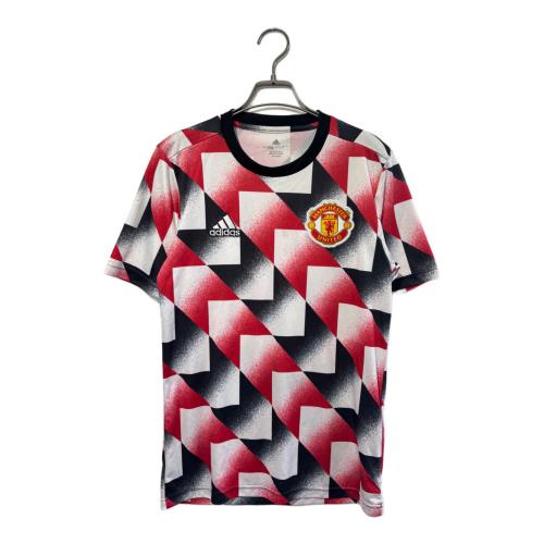 マンチェスターユナイテッド サッカーユニフォーム H56682 2022/23年プレマッチシャツ SIZE S レッド×ブラック