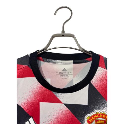 マンチェスターユナイテッド サッカーユニフォーム H56682 2022/23年プレマッチシャツ SIZE S レッド×ブラック