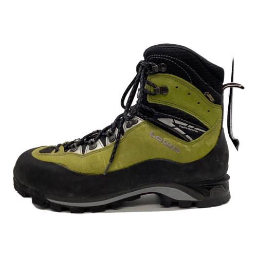 LOWA (ローバー) チェベダーレPRO GTX ハイカット(ハードソール) トレッキングシューズ メンズ UK9 約27.5cm グリーン×ブラック