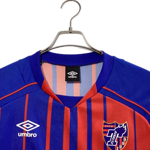 FC東京 (エフシートウキョウ) サッカーユニフォーム UDS6719H 2017シーズンホーム メンズ SIZE O レッド×ブルー