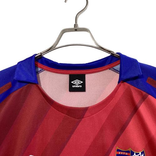 FC東京 (エフシートウキョウ) サッカーユニフォーム UDS6919H 2019シーズンホーム メンズ SIZE O レッド×ブルー