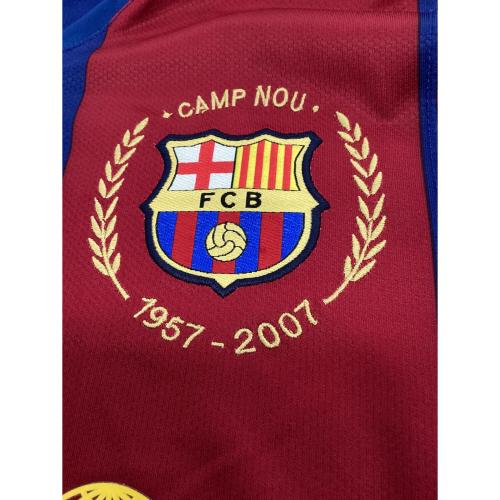 FCバルセロナ (エフシーバルセロナ) サッカーユニフォーム 237741-655 2007-2008シーズンホーム メンズ SIZE M ネイビー×レッド