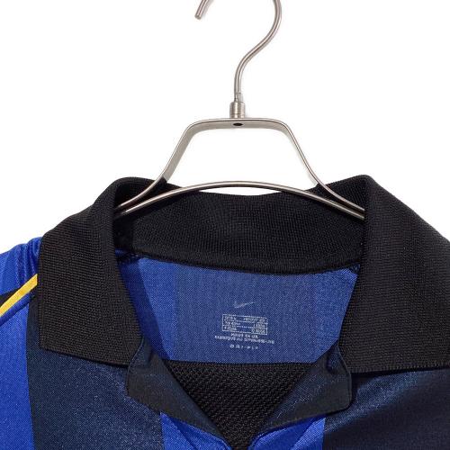 インテル・ミラノ サッカーユニフォーム 2001-2002シーズンホーム メンズ SIZE L ブラック×ブルー