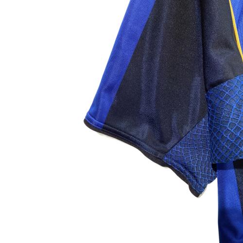 インテル・ミラノ サッカーユニフォーム 2001-2002シーズンホーム メンズ SIZE L ブラック×ブルー
